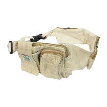 Beige Zippered Waist Bag