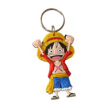 One Piece Character Doubled Sided Rubber Key Chain