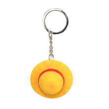 Yellow 'Monkey D Luffy' Hat Designed Key Ring