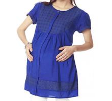 Nine Maternity Tunic In Blue 5543