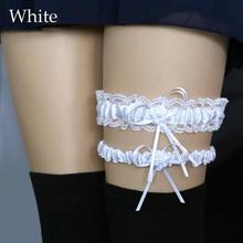 1Pair Sexy Women Girls Princess Cosplay Wedding Party Bridal Lace Floral Bowknot Garter Belt Leg Ring 11 Colors