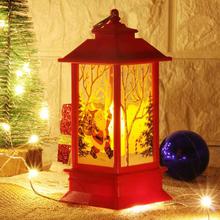 Christmas Decorations For Home LED Christmas Table Lamp With Tea Light Candles 1PCS