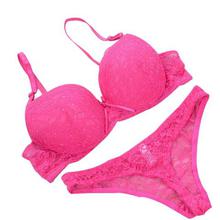 2019 Women Lace Push Up Bra Set Female Brassiere Lace Sexy