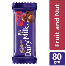 Cadbury Dairy Milk Fruit and Nut Chocolate Bar-80g (Pack of 2)