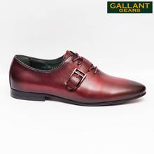 Gallant Gears Wine Red Lace Up Formal Shoes For Men (139-B2)