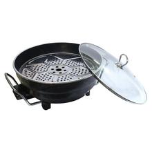 SAN Black/Silver Multi-Purpose Electric Heat Pan with Wooden Spatula - 3.5 Ltrs