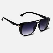 Shaded Black SQ.Wayfarer in Black Thick Nylon Frame