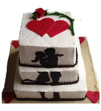Wedding Cake Triple Decor (12lb) - Chef's Bakery