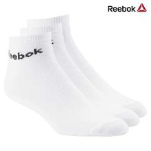 Reebok White Roy U 3-Pair Ankle Socks For Unisex - (AB5273)