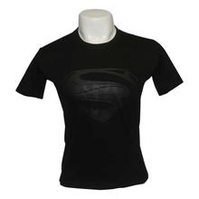 Black Superman Printed Regular Fit Fashion T-Shirt For Men