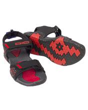 Goldstar Casual Black and Red Sandal