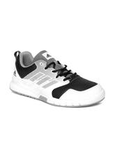 Adidas Metallic Grey/Black Essential Star 3 Training Shoes For Men - BA8950