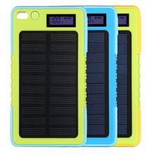 8000mAh Solar Travel Power Bank  with Lcd Display