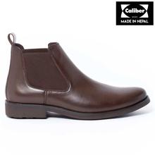 Caliber Shoes Coffee Chelsea Boots For Men - ( 481 C)