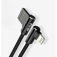 PTron Solero USB Lightning Cable – L Shape Design Sync Data Cable Charger For IOS Smartphones (Black)