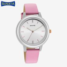 Sonata Pop 87036PL09W White Dial Analog watch for Women