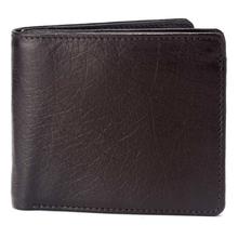 (ACC2146)Human Fit Buffalo Leather Wallet - Chocolate Brown