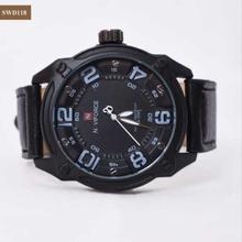 Full Black Round Shape Dial Big Watch For Men