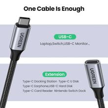 Ugreen 1 Mtr Type -C 3.1 Extension Cable（10Gbps）