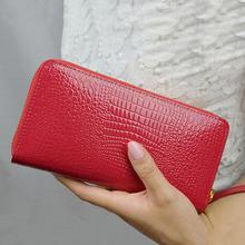 Women Alligator Leather Wallets Crocodile Purse Female