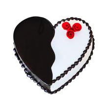 Black and White Valentine's Day Cake-Sara Bakery