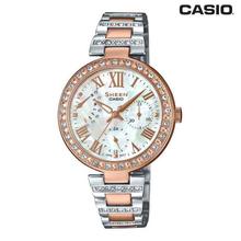 Casio Sheen Round Dial Chronograph Watch For Women -SHE-3043SPG-7BUDR
