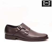 Caliber Shoes Black Double Monk Formal Shoes For Men - ( 474 C )