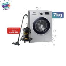 Samsung 7 Kg Fully-Automatic Front Loading Washing Machine(WW70J4243JS)- With FREE Drum VC worth Rs.16,990