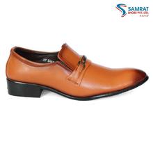 Tawny Brown Dotted Formal Shoes For Men (1008)