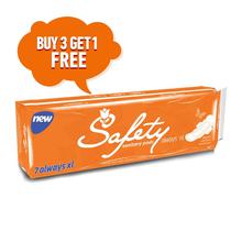 Safety Always XL Sanitary Pad, 7count ( Buy 3 Get 1 Free)