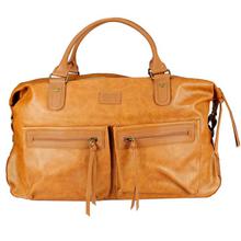 Tan Brown Matte Travel Duffle Bag