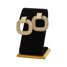Ampersand Stone Embellished Stud Earrings For Women - ZH1439