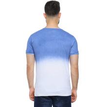 Campus Sutra Solid Men Henley Neck Stylish New Trends Royal Blue Casual T-Shirt