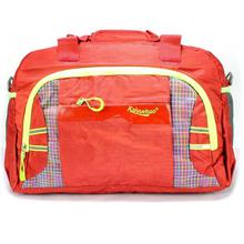 Brick Red/Neon Duffle Bag For Men