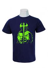 Wosa - Hardy Boyz Navy Blue Print Half Sleeve Tshirt for Men