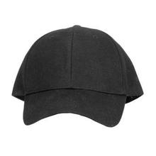Black Plain Casual Cap For Men