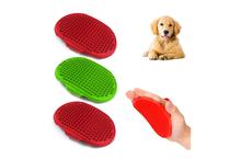 Pets Dog / Cat Rubber Grooming Brush - Scrubber