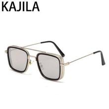 Vintage Steampunk Sunglasses Men Retro Metal Square Eyewear