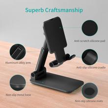 Foldable Cell Phone Stand, CHOETECH Adjustable Desk Tablet Stand, Angle Height Adjustable Cell Phone - iSure