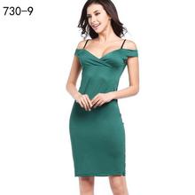 2019 Fashion Casual Women Dress Summer Spaghetti Strap Off