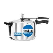 Hawkins Stainless Steel Pressure Cooker (Works On Gas And Induction)- 4 L