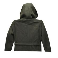 Woolen Coat With Hood Black color Slim Fit