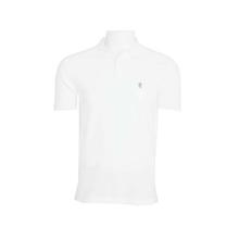 Red Tape White Plain Cotton Polo T-Shirt For Men - (RPH6805)