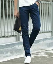 Dark Blue Slim Fit Chinos Pant For Men