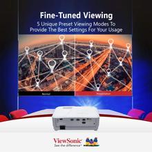 ViewSonic PA503SE SVGA Business Projector|4000 Lumens |Vertical Keystone |Speaker |15000 Hour lamp Life |300" Projection Image