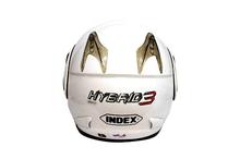 Index White Hybrid 3 Single Visor Helmet For Men