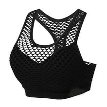 Stylish Lightly Padded Net Sport Bra