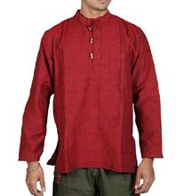 Pack of 2 Full Sleeve Linen T-shirt-Red/Green