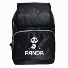 Black Panda Printed  Backpack for Women
