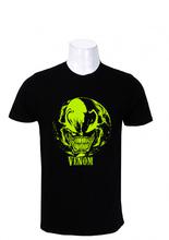 Wosa - Black Venom Printed Cotton T-Shirt For Men